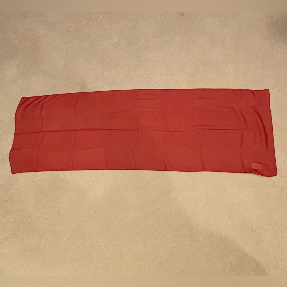 Red Sheer Silk Scarf